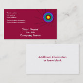 Konzentrische Kreise - Moosbeere - Visitenkarte (Vorne/Hinten)