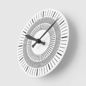 Konzentrische Strahlen Runde Wanduhr (Winkel)