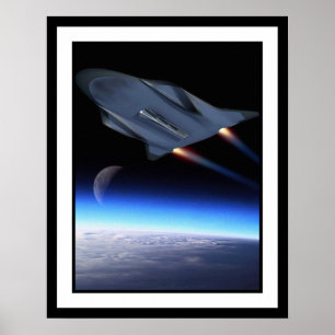 Konzept der Luftwaffe Hypersonic Cruise Vehicle Ar Poster