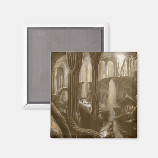 Konzept der Waldflächen Magnet (Vorderseite/Rückseite)