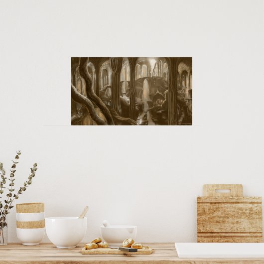 Konzept der Waldflächen Poster (Küche)