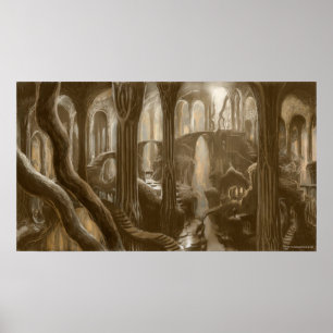 Konzept der Waldflächen Poster