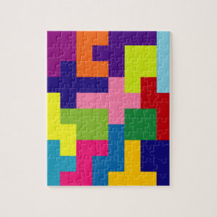 Konzept des kolorierten Rätselkopfgehirns Puzzle