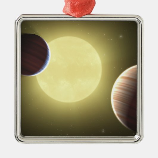 Konzept des Künstlers 2 Silbernes Ornament (Vorne)