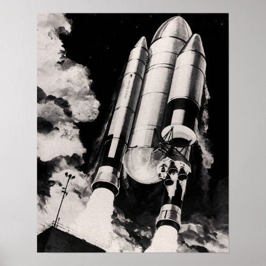Konzept des NASA-Konzepts für die Trägerrakete Poster (Vorne)
