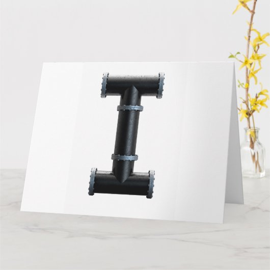 Konzept des PVC-Pipes Karte (Gelbe Blume)