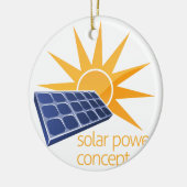 Konzept des solaren Powers Keramik Ornament (Links)