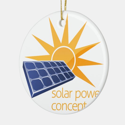 Konzept des solaren Powers Keramik Ornament (Links)