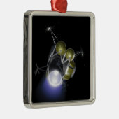 Konzept einer Crew Silbernes Ornament (Rechts)