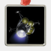 Konzept einer Crew Silbernes Ornament (Vorne)