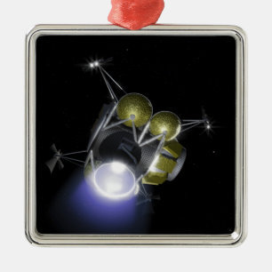 Konzept einer Crew Silbernes Ornament