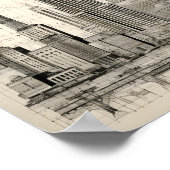 Konzept einer Stadt Poster (Ecke)