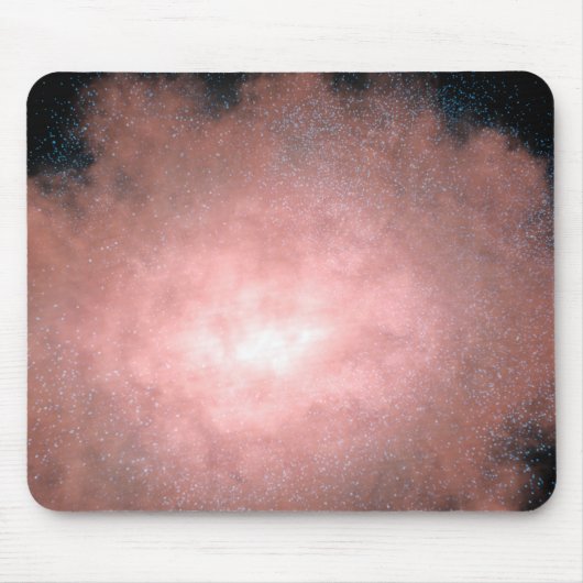Konzept einer staubigen und hellen Galaxie Mousepad (Vorne)