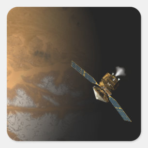 Konzept eines Künstlers Quadratischer Aufkleber