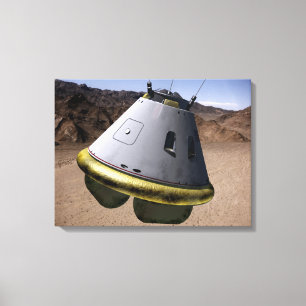 Konzept eines Versuchsfahrzeugs für die Crew Leinwanddruck