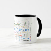 Konzept für das Börsendesign Word-Cloud-Konzept Tasse (VorderseiteRechts)