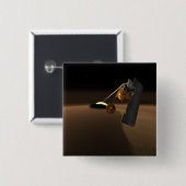 Konzept für das Scout von Vulkanemissionen in Mars Button (Vorne & Hinten)