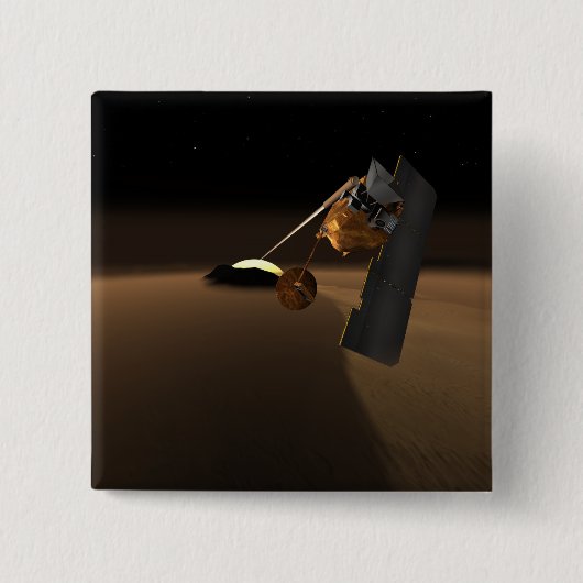 Konzept für das Scout von Vulkanemissionen in Mars Button (Vorderseite)