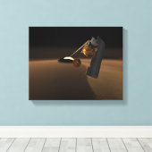 Konzept für das Scout von Vulkanemissionen in Mars Leinwanddruck (Insitu (Holzboden))