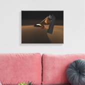 Konzept für das Scout von Vulkanemissionen in Mars Leinwanddruck (Insitu (Wohnzimmer))