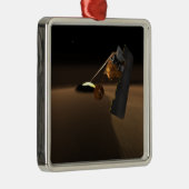 Konzept für das Scout von Vulkanemissionen in Mars Silbernes Ornament (Rechts)