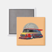 Konzept für den Retrowagen Magnet (Vorderseite/Rückseite)