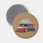Konzept für den Retrowagen Magnet (Vorderseite/Rückseite)