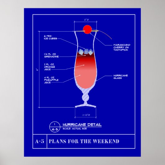 Konzept für einen Hurrikan Poster (Vorne)