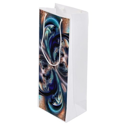 Konzept Geschenktüte Für Weinflaschen (Vorderseite Schrägansicht)