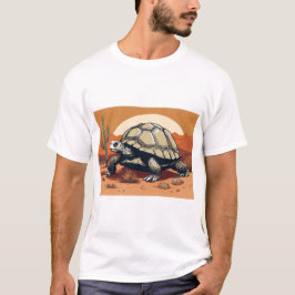 Konzept Kunst einer riesigen Tortoise in Arid Shru T-Shirt