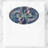 Konzept Ovaler Aufkleber (Tasche)