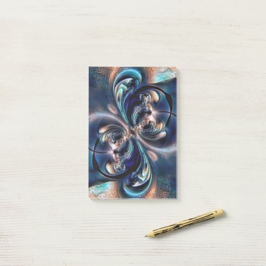 Konzept Post-it Klebezettel (Auf Schreibtisch)