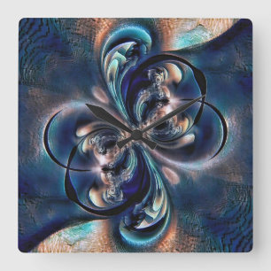 Konzept Quadratische Wanduhr