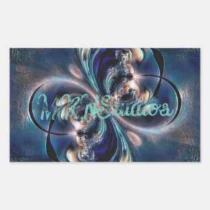 Konzept Rechteckiger Aufkleber