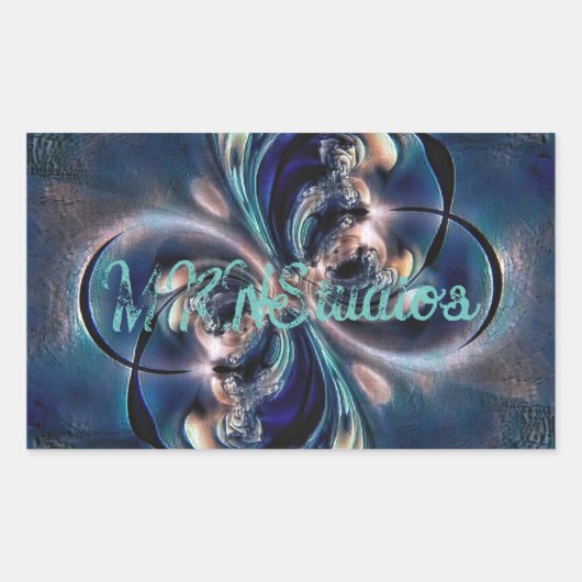 Konzept Rechteckiger Aufkleber (Vorderseite)