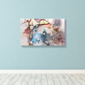 Konzept | Zazzle_Growshop. Leinwanddruck (Insitu (Holzboden))