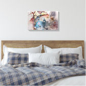 Konzept | Zazzle_Growshop. Leinwanddruck (Insitu (Schlafzimmer))