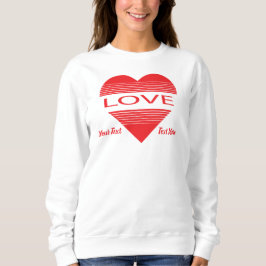 Konzeptdesign für Liebe und Romantik mit Herzeleme Sweatshirt