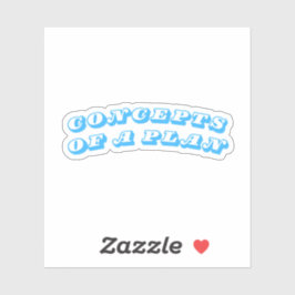 Konzepte eines Plans Aufkleber