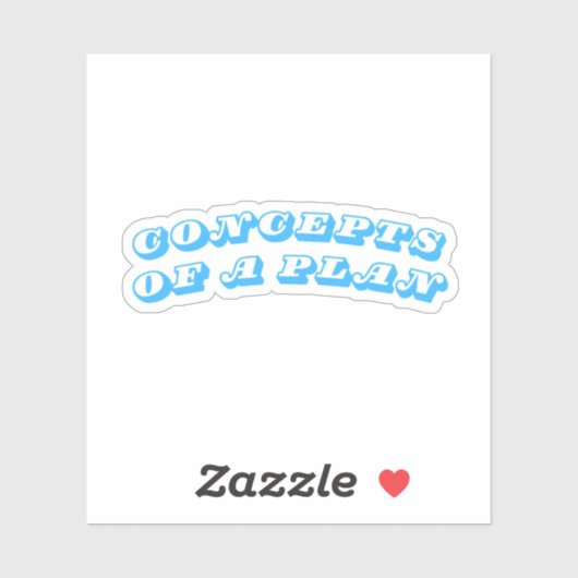 Konzepte eines Plans Aufkleber (Blatt)