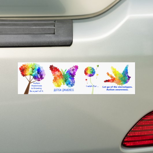 Konzepte für das Rainbow-Puzzle zur Unterstützung  Autoaufkleber (Auf Auto)