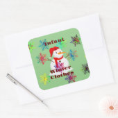 Konzepte für die Speicherung in einer Familie/ande Quadratischer Aufkleber (Umschlag)