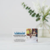 Konzepte für Ingenieure | City Skyline Visitenkarte (Stehend Vorderseite)