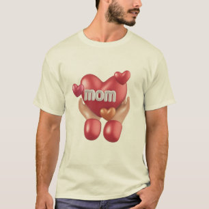Konzeptillustration für die Liebe einer Mutter. T-Shirt