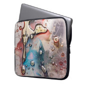 Konzeption abstrakter Malerarbeiten Laptopschutzhülle (Vorderseite Links)