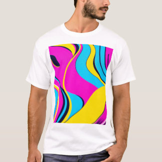 Konzeption Abstrakter T - Shirt mit futuristischer