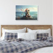 Konzeption der Fischerei Leinwanddruck (Insitu (Schlafzimmer))