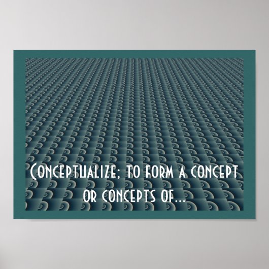 Konzeption des kreativen Denkens Poster (Vorne)