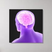 Konzeption des menschlichen Gehirns 9 Leinwanddruck (Vorderseite)