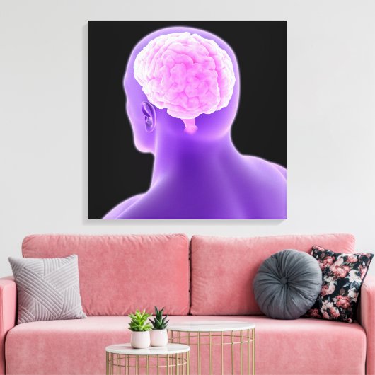 Konzeption des menschlichen Gehirns 9 Leinwanddruck (Insitu (Wohnzimmer))